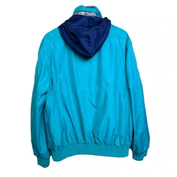 McGregor Vintage Windbreaker Jacket Men's Large 90s Teal High and Dry Athletic - Picture 5 of 10